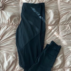 Mesh black leggings